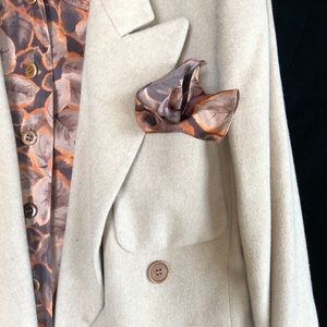 ESCADA double-breasted blazer and silk blouse